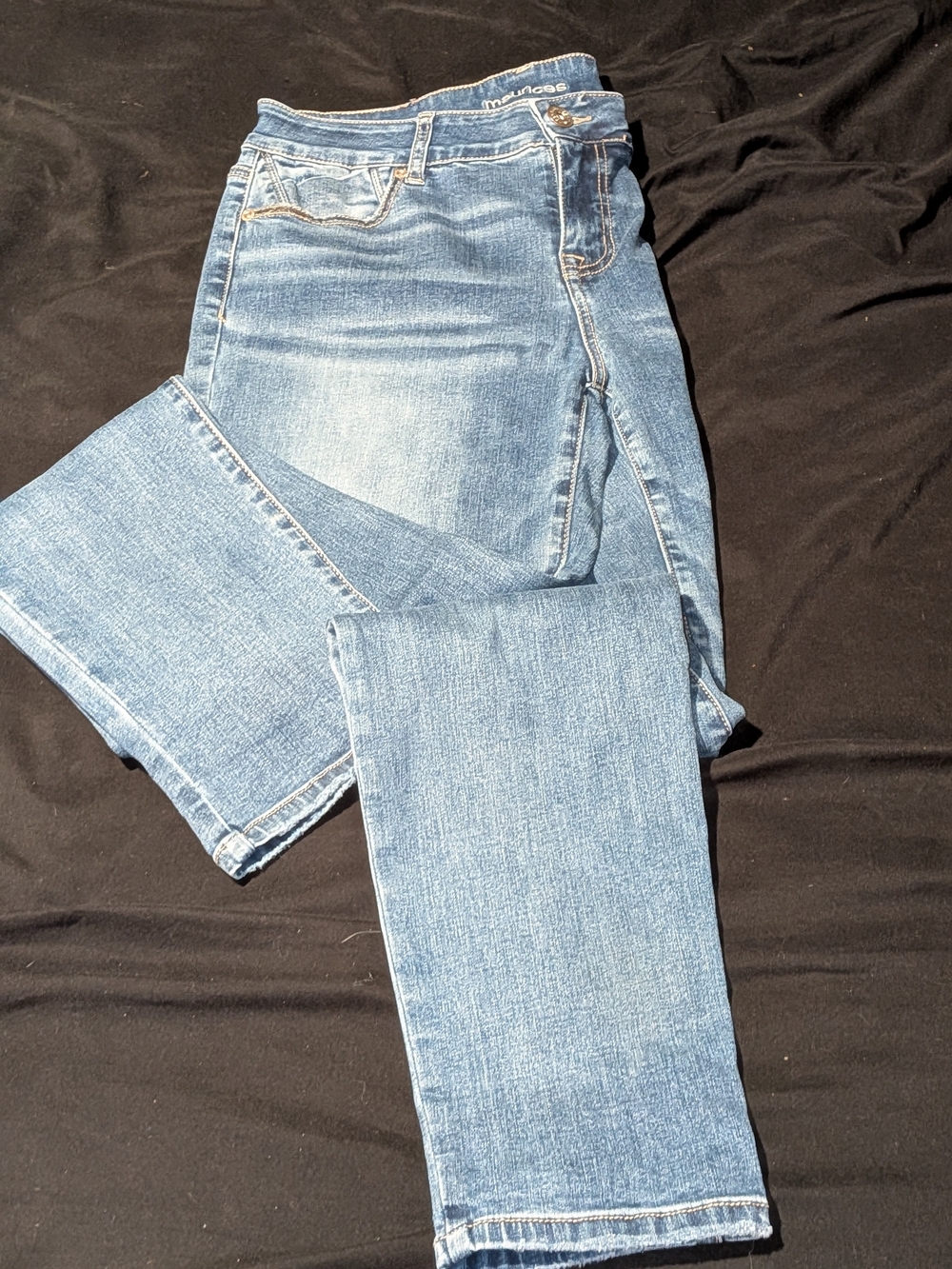 Maurices Light Blue Straight Leg Jeans